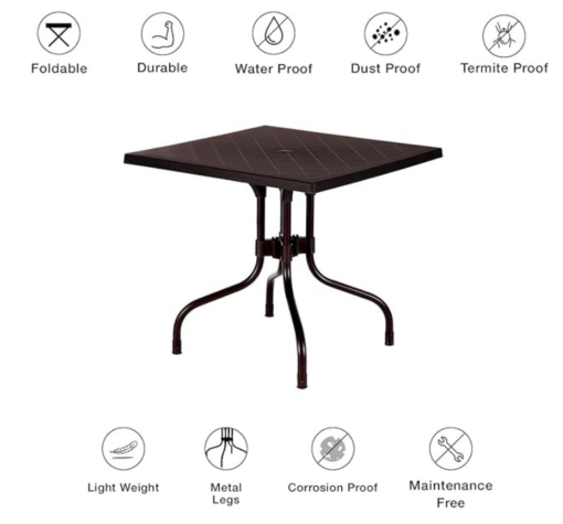Supreme Lumina Set of 4 Chairs and 1 Olive Table (Globus Brown), (Model: LuminaOliveGlobusBrown5), Four Seat - Image 2